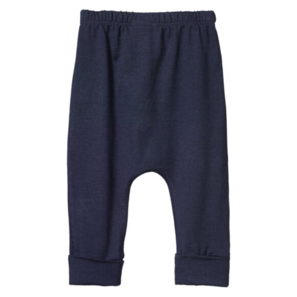 Cotton Drawstring Pants - Navy - Picture 2 of 2